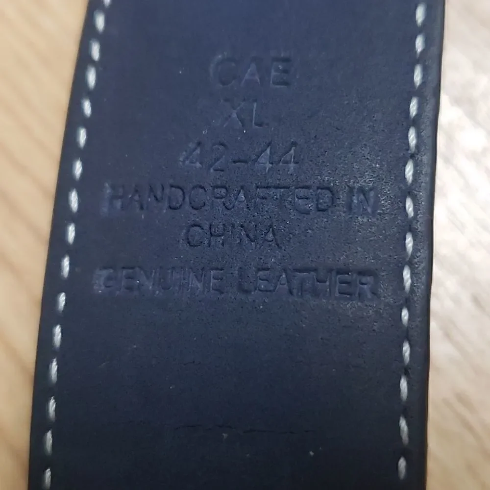NAUTICA GENUINE LEATHER BLACK BELT